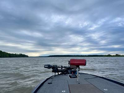 The view from the passenger seat is just as good as the driver's side, and you can learn quite a bit when riding along with another angler.