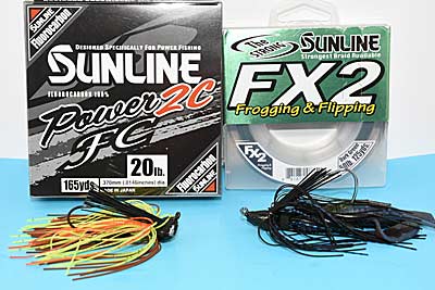 Fishing line for flipping and pitching
