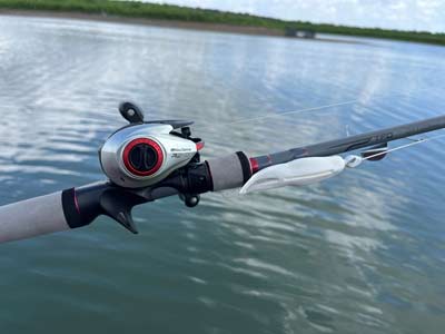 The gray TFO Option Bass series of rods stand out for their looks, but are very well built and perfect for a bass angler looking for a quality rod at a great price.