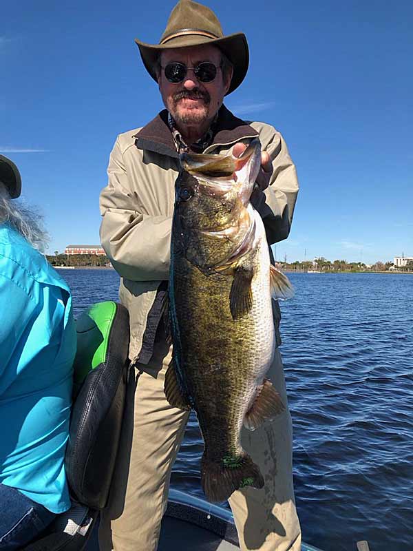 A lunker bass from Lake Toho caught by forum moderator Roadwarrior.