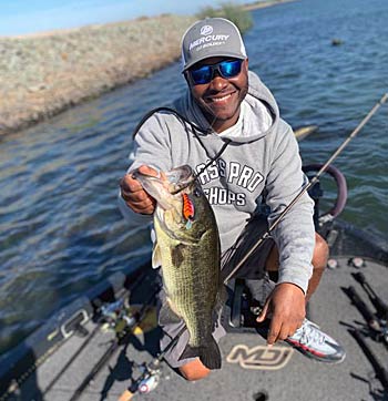 Riprap banks are always a good place to start when fishing a crankbait and Daniels, Jr. says the winter months are no different.