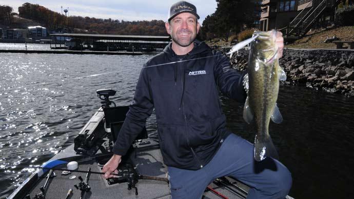 Winter bass fishing