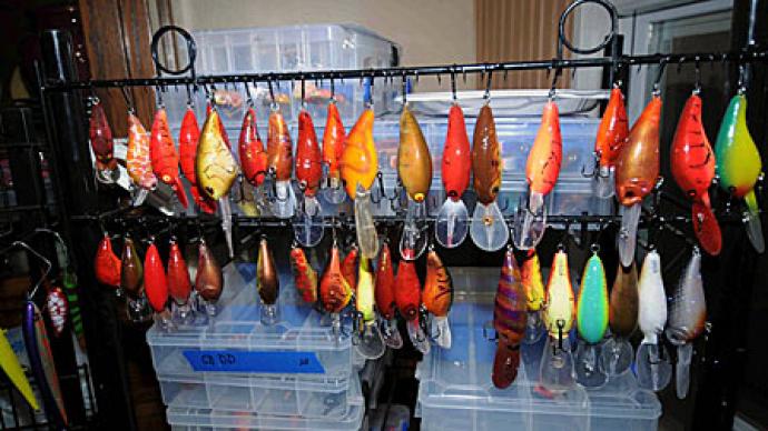Painting lures with an air brush allows Ed Franko to create his own uniquely painted baits.