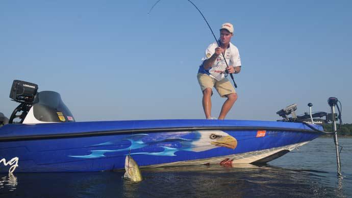 Summer bass fishing