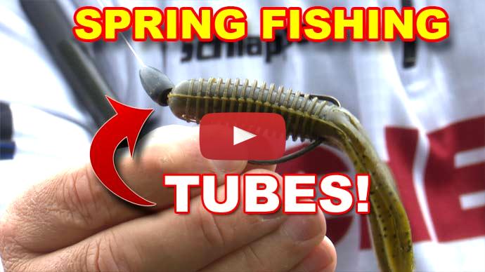 Tube fishing spring