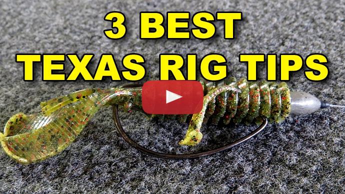 Using Texas Rig for Summer Bass Fishing (Big Fish), Video