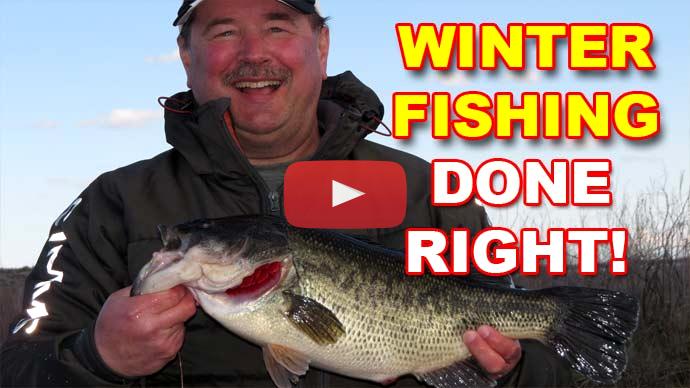 Winter bass fishing