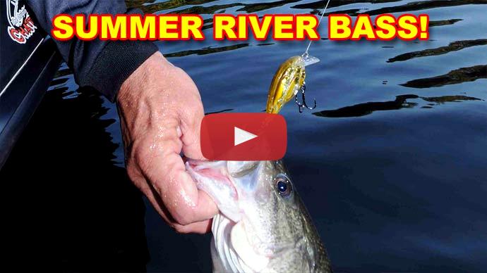 River bass fishing