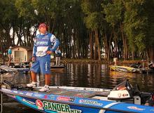 It’s a frog throwin’ tournament and that’s helped carry Quantum pro Dean Rojas to 8th place so far.